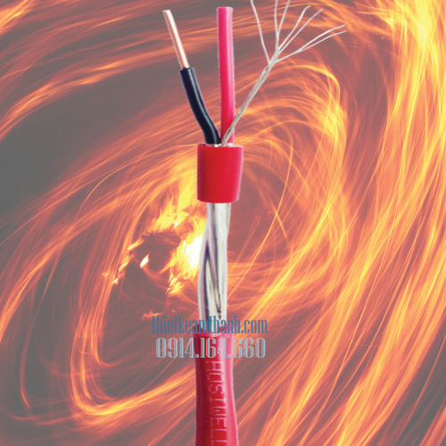 Dây cáp tín hiệu báo cháy chống nhiễu Hosiwell 18awg 1 pair 9018